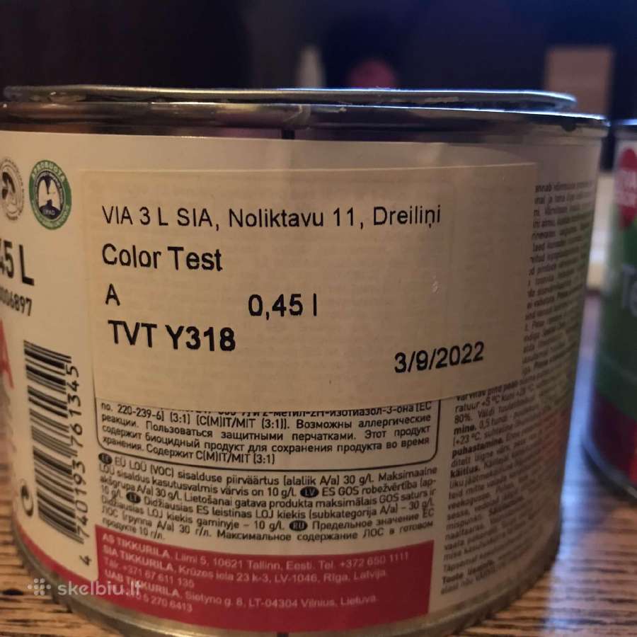 Vivacolor dažai 0,45l. Spalva: Y319
