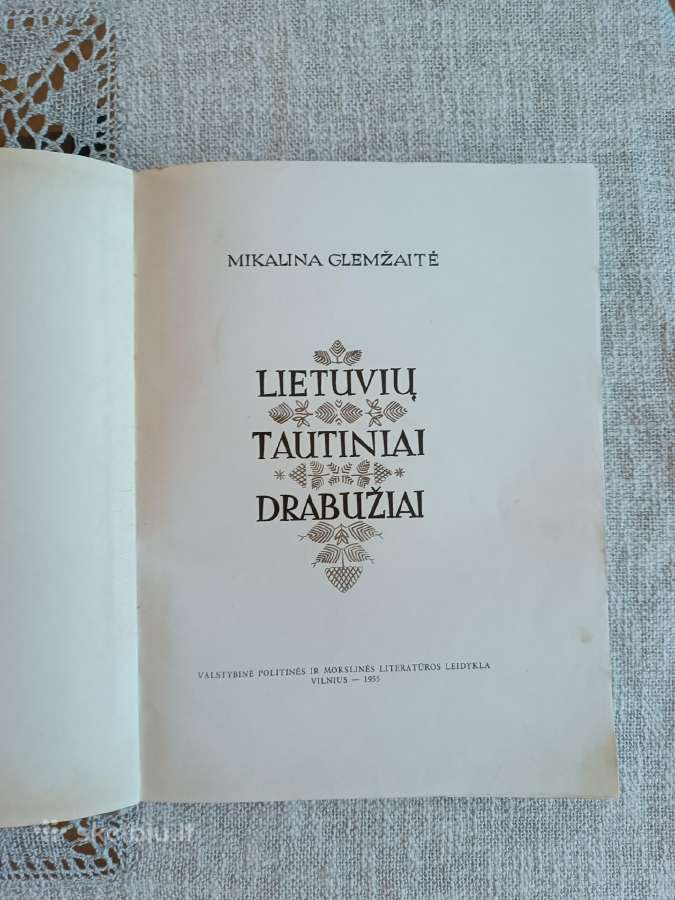Lietuvių tautiniai drabužiai M.glemžaitė 1955m. - nuotraukos Nr. 5