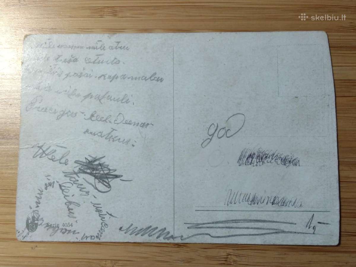 Pirmojo pasaulinio karo atvirutė. Vyras ir žmona - nuotraukos Nr. 2