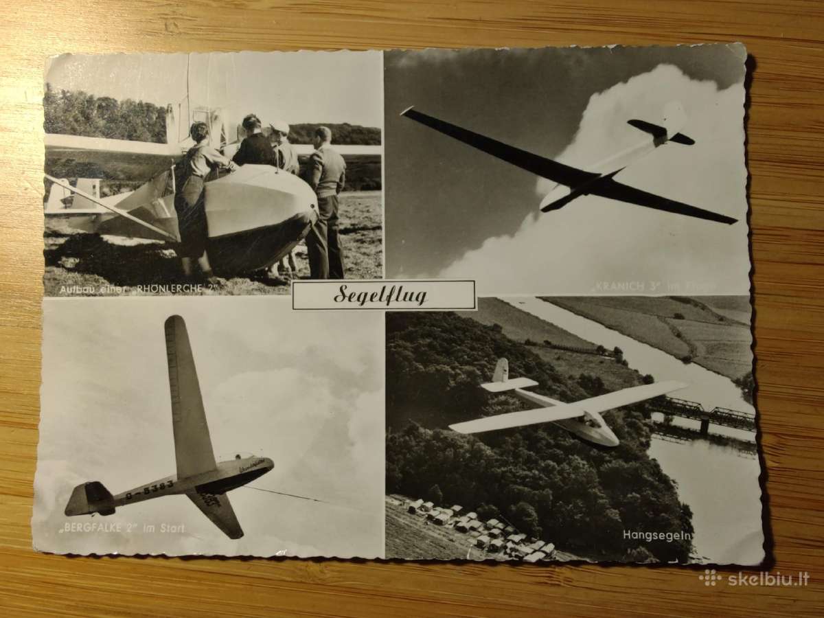 Atvirutė. Sklandytuvai. Segelfluh. 1958