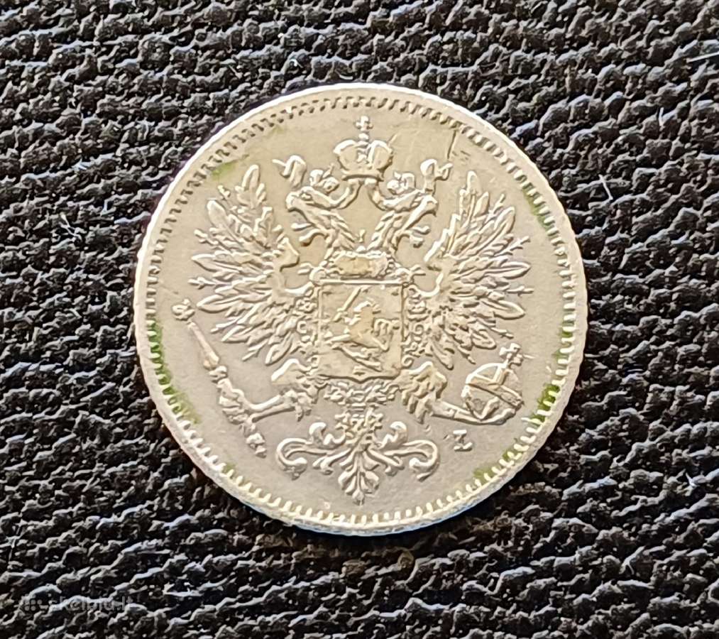 (213) 25 pennia 1907m. Suomija sidabras - nuotraukos Nr. 2