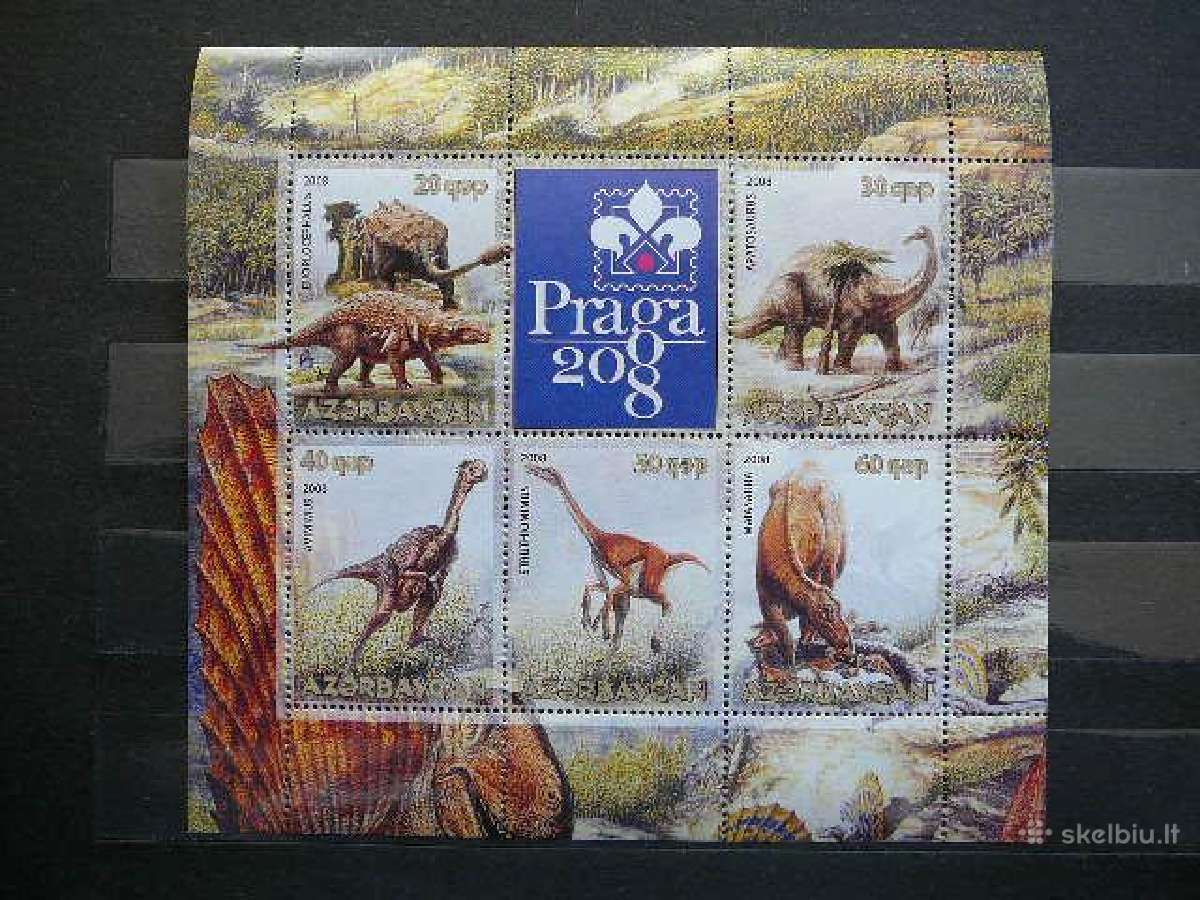 Dinozaurai Azerbaidzanas 2008 Mnh az462