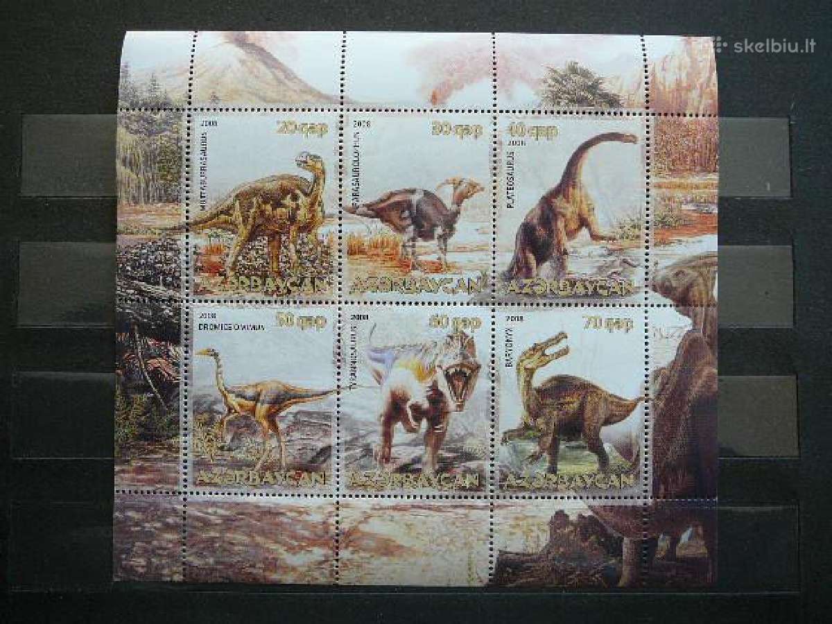 Dinozaurai Azerbaidzanas 2008 Mnh az463