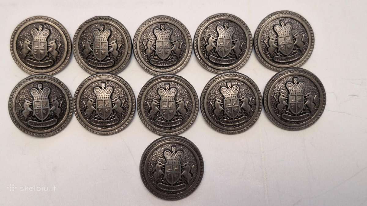 Metalinės sagas "Herbas" 11vnt.