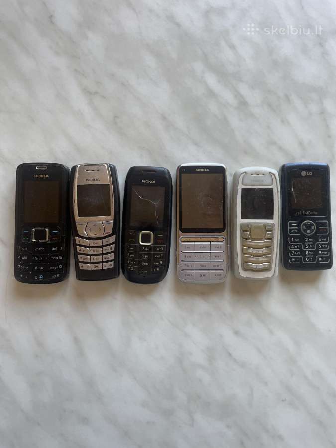 Visi veikiantys senu modeliu exlusive telefonai