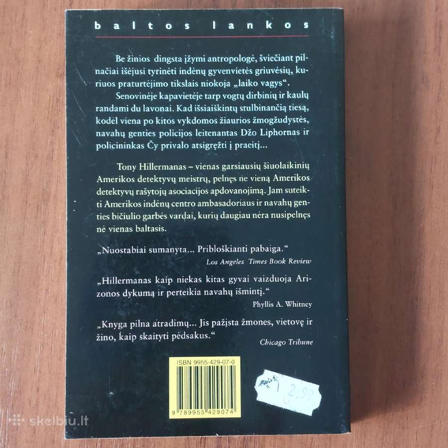 Tony Hillerman - Laiko vagis / detektyvas / - nuotraukos Nr. 5