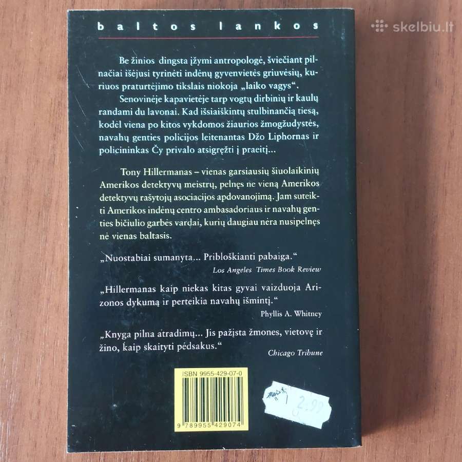 Tony Hillerman - Laiko vagis / detektyvas / - nuotraukos Nr. 7