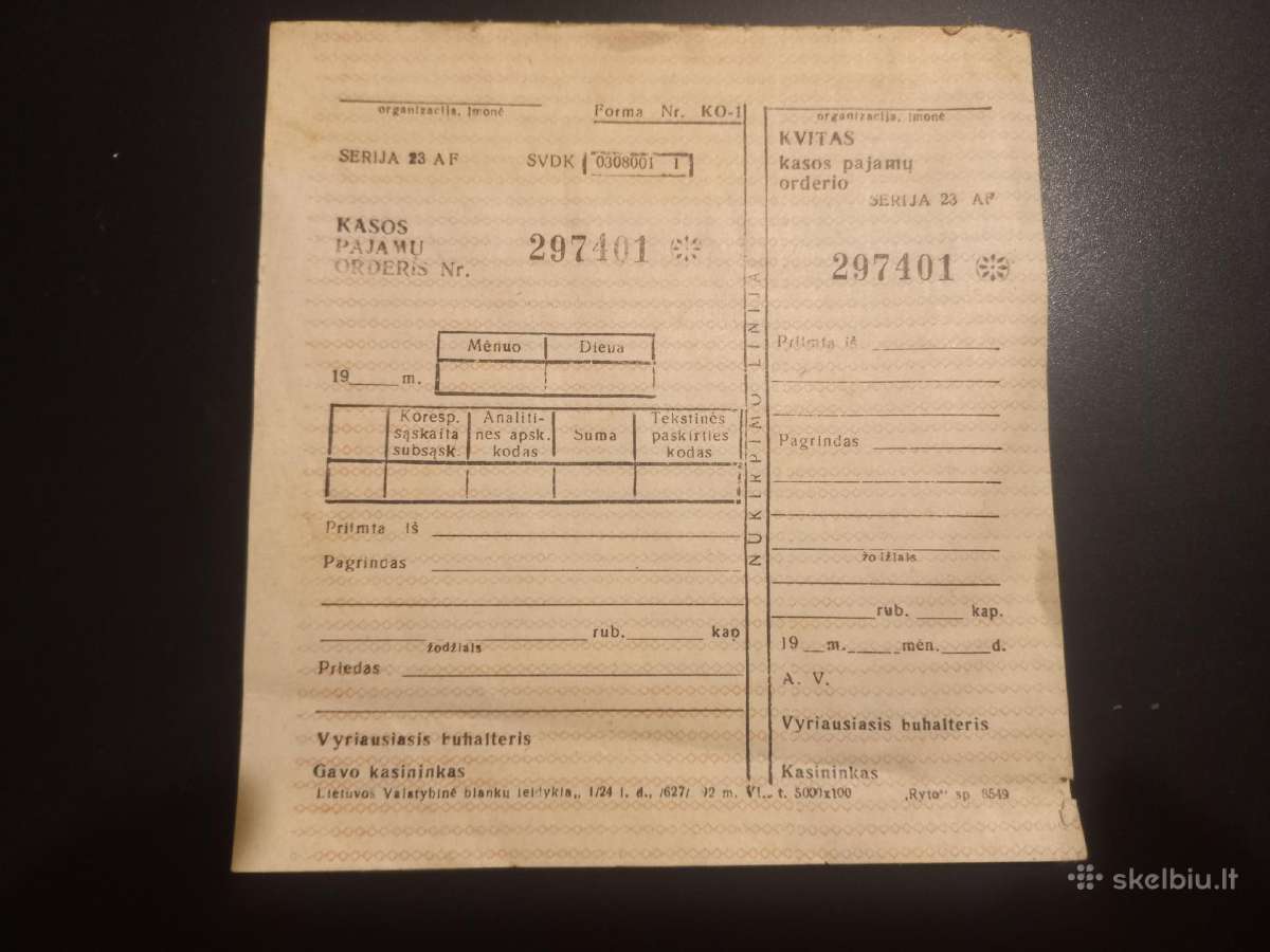 Įvairūs nauji blankai ,talonėliai - nuotraukos Nr. 2