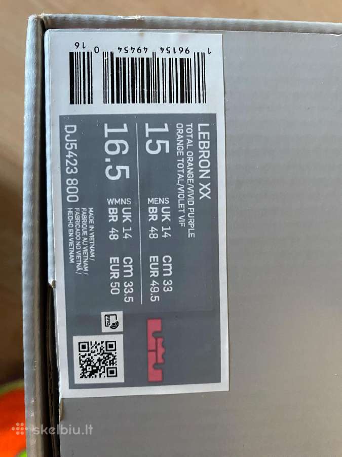 Nike Lebron XX krepšinio bateliai Eu 49,5 - nuotraukos Nr. 4