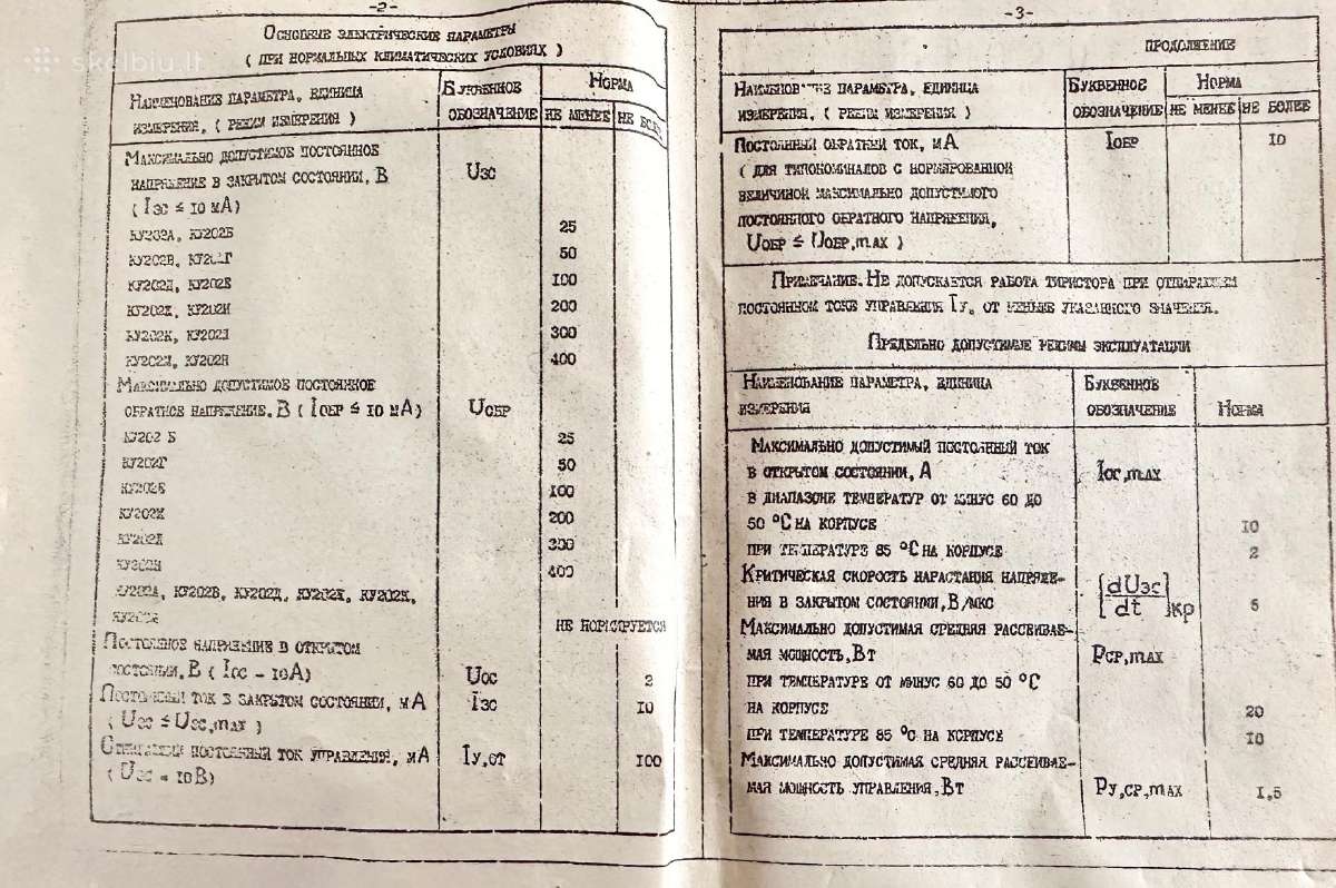 Tiristoriai Ky202es ir Simistoriai Ky208г - nuotraukos Nr. 4