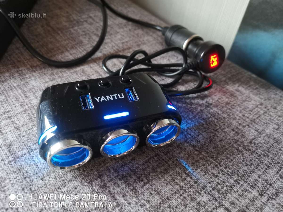 Automobilinis telefono pakrovėjas, Usb 12-24 v