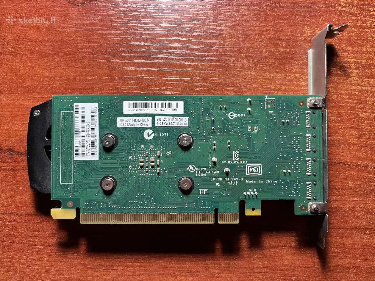 Nvidia Nvs 510 vaizdo plokštė - nuotraukos Nr. 2