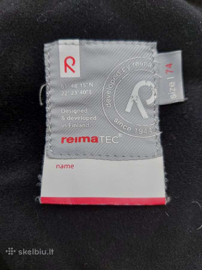Reima Tec žieminės kelnės 74 dydis raudonos - nuotraukos Nr. 9