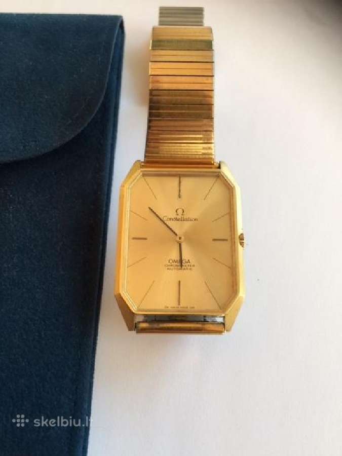 Auksinis Omega laikrodis