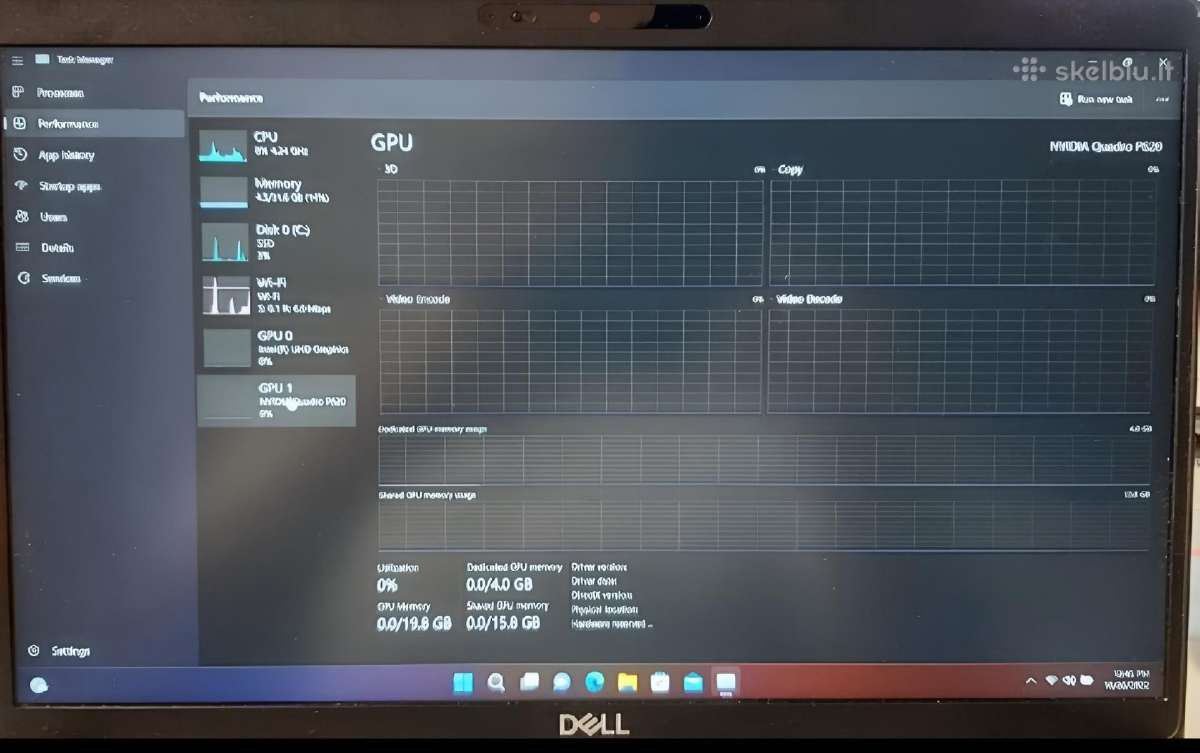 Nešiojamas kompiuteris Dell Precision 3551 - nuotraukos Nr. 6