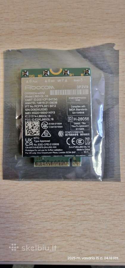 Wwan 4G+ adapteriai