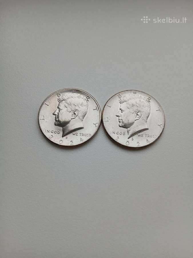 JAV 1/2 Dollar 2024 D Unc&JAV 1/2 Dollar 2024 Unc