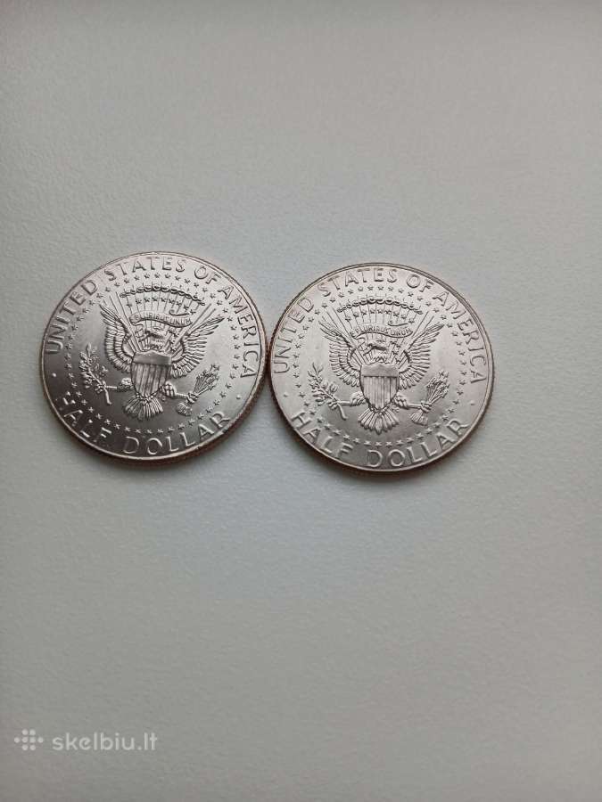 JAV 1/2 Dollar 2024 D Unc&JAV 1/2 Dollar 2024 Unc - nuotraukos Nr. 2