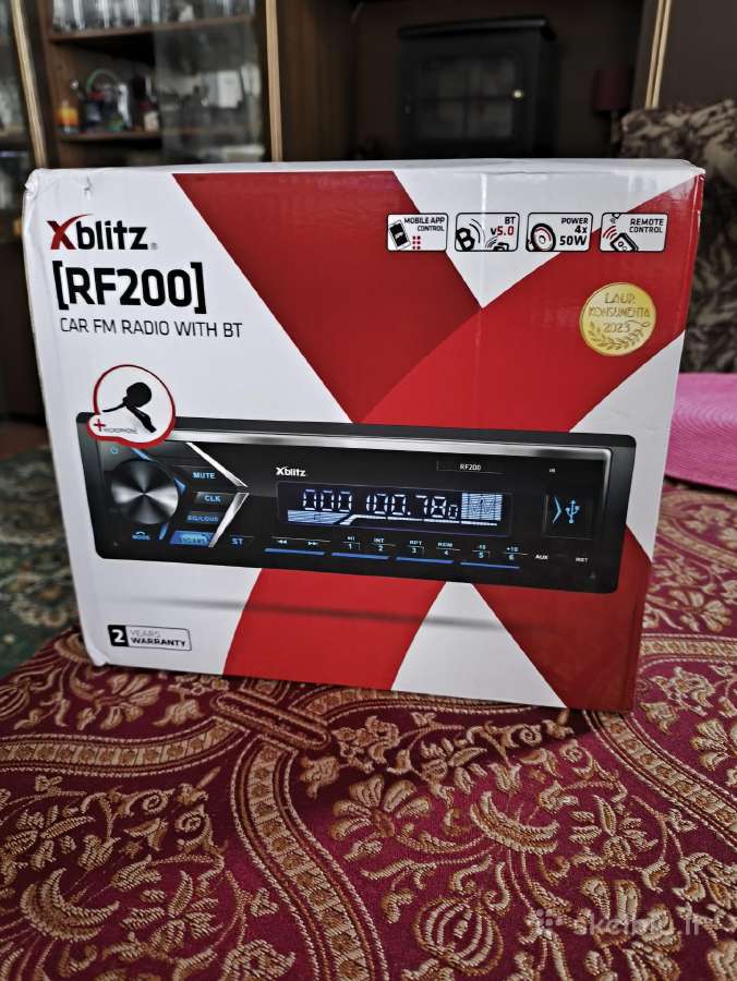 Naujas Xblitz Rf200 radijas, Usb, Bluetooth
