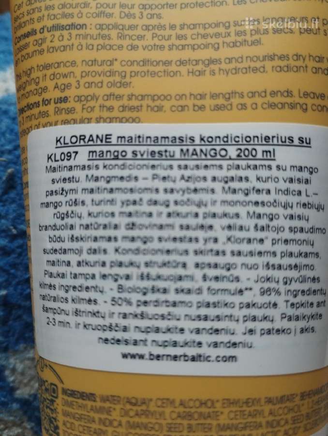 Maitinamasis kondicionierius su mango sviestu - nuotraukos Nr. 2