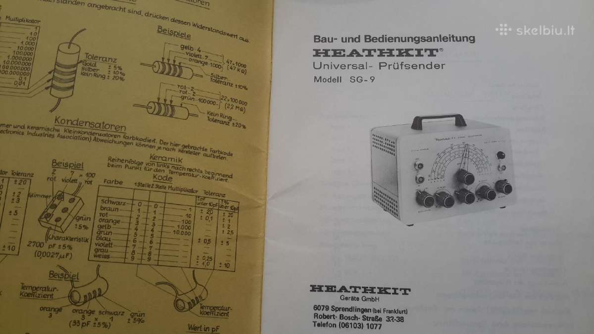 "Heathkit" signalų generatoriaus instrukcija - nuotraukos Nr. 2