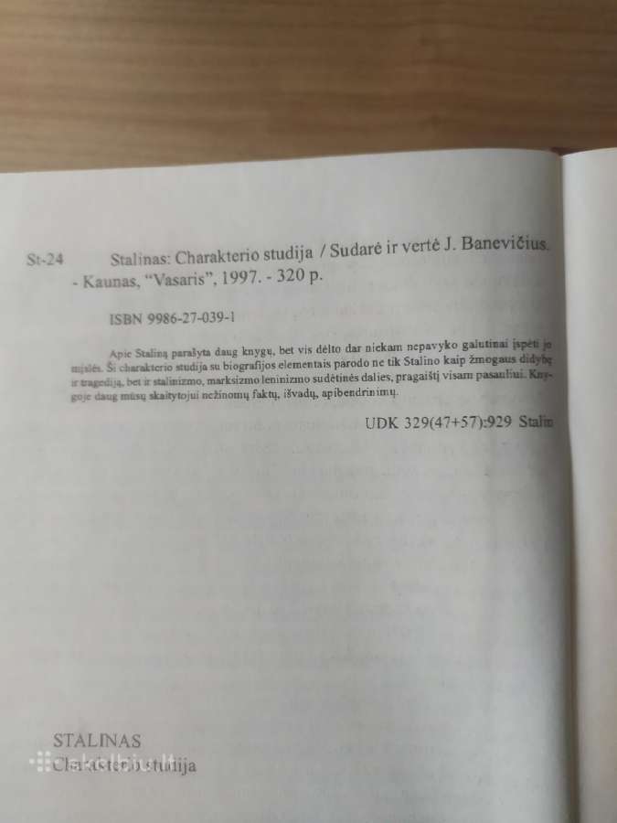 J. Banevičius "Stalinas: charakterio studija" - nuotraukos Nr. 8