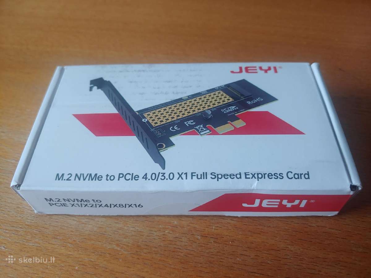 Adapteris "m.2 Nvme SSD to Pcie 4.0/3.0"