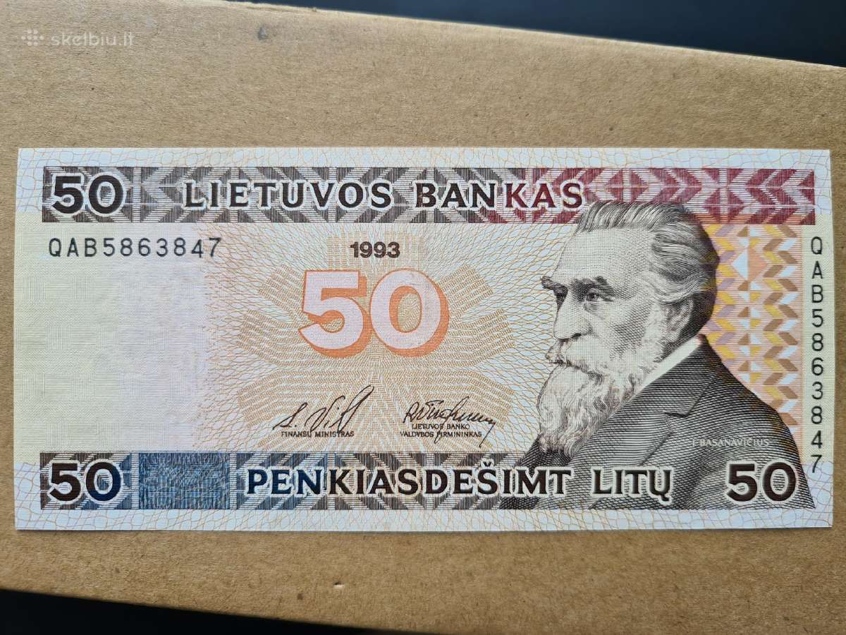 50 litų 1993 m.