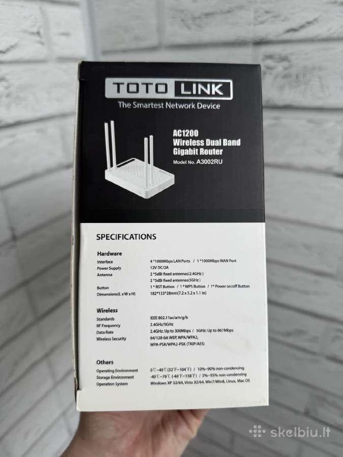 Totolink A3002ru Wi-fi maršrutizatorius - nuotraukos Nr. 8