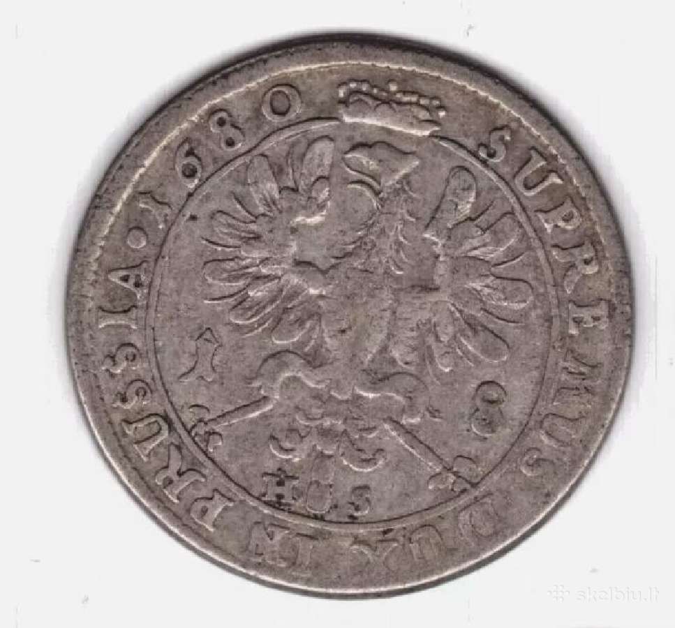 1680 18 grasiu Brandenburgas - Prusija ,reti metai