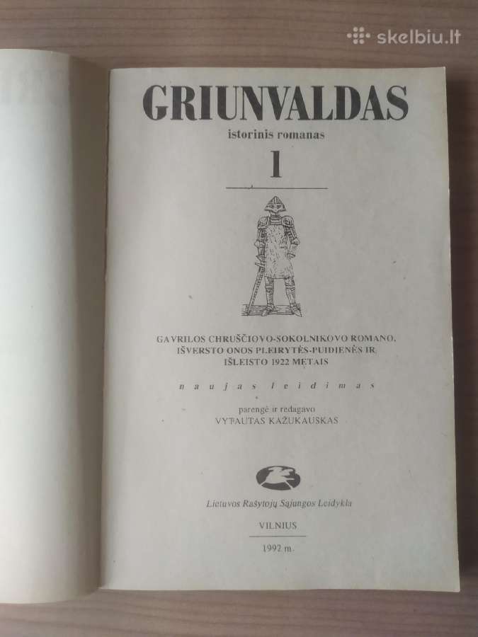 Istorinis romanas Griunvaldas (Žalgiris) (2 tomai) - nuotraukos Nr. 4