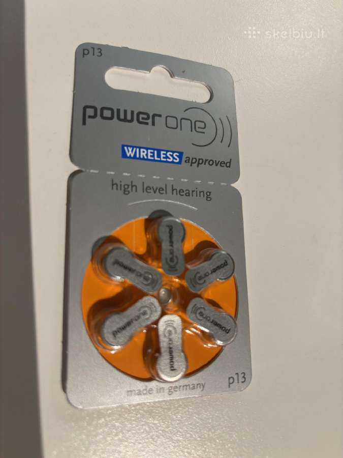 Baterijos Powerone p13.5 dėžutės po 6 +3