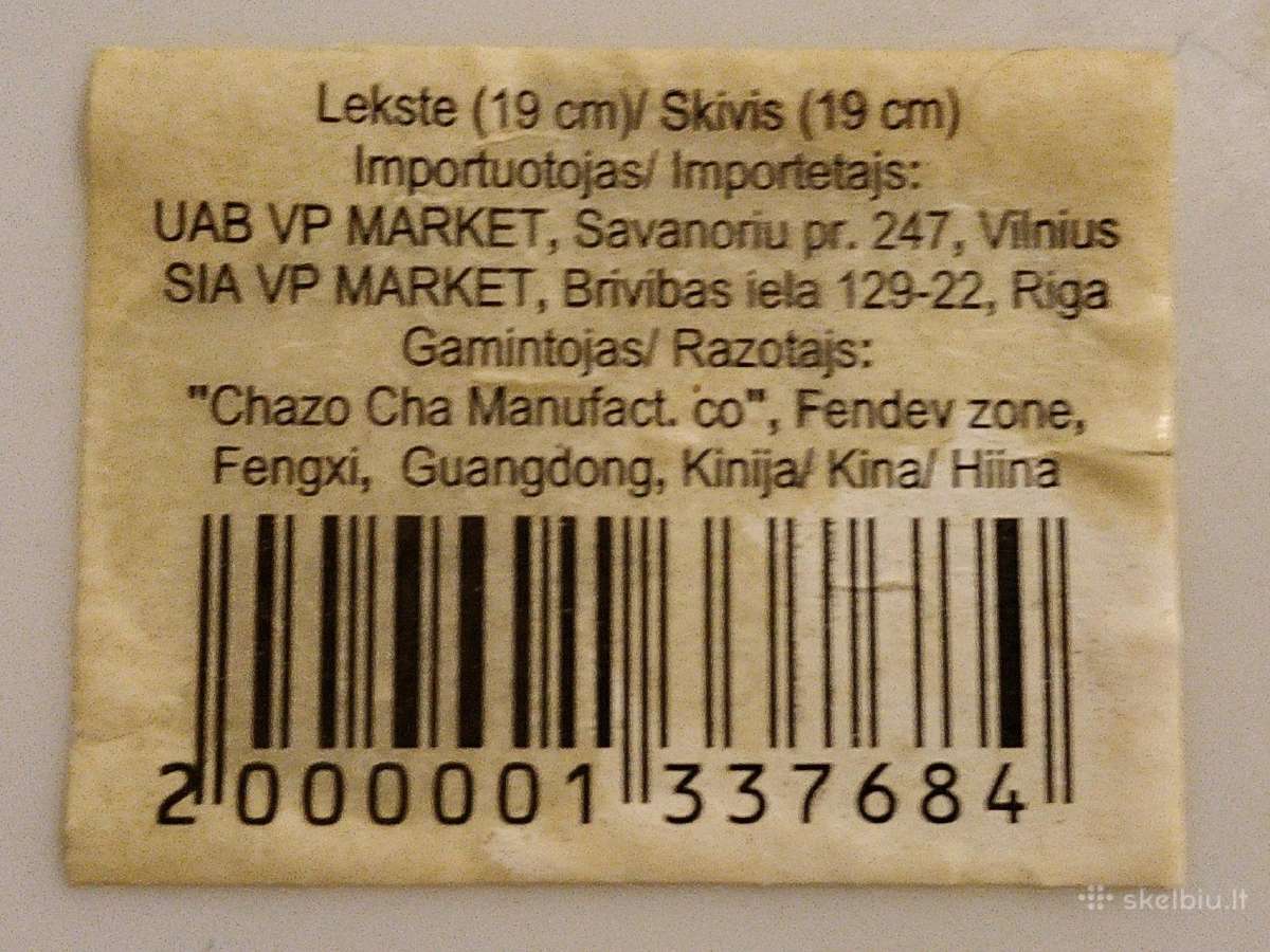 Šiuolaikinės, naudotos lėkštės ir puodeliai - nuotraukos Nr. 5