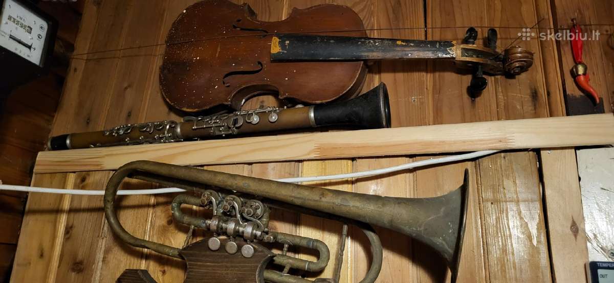 Senu muzikiniu instrumentu [3vnt] lotas del expo - nuotraukos Nr. 4