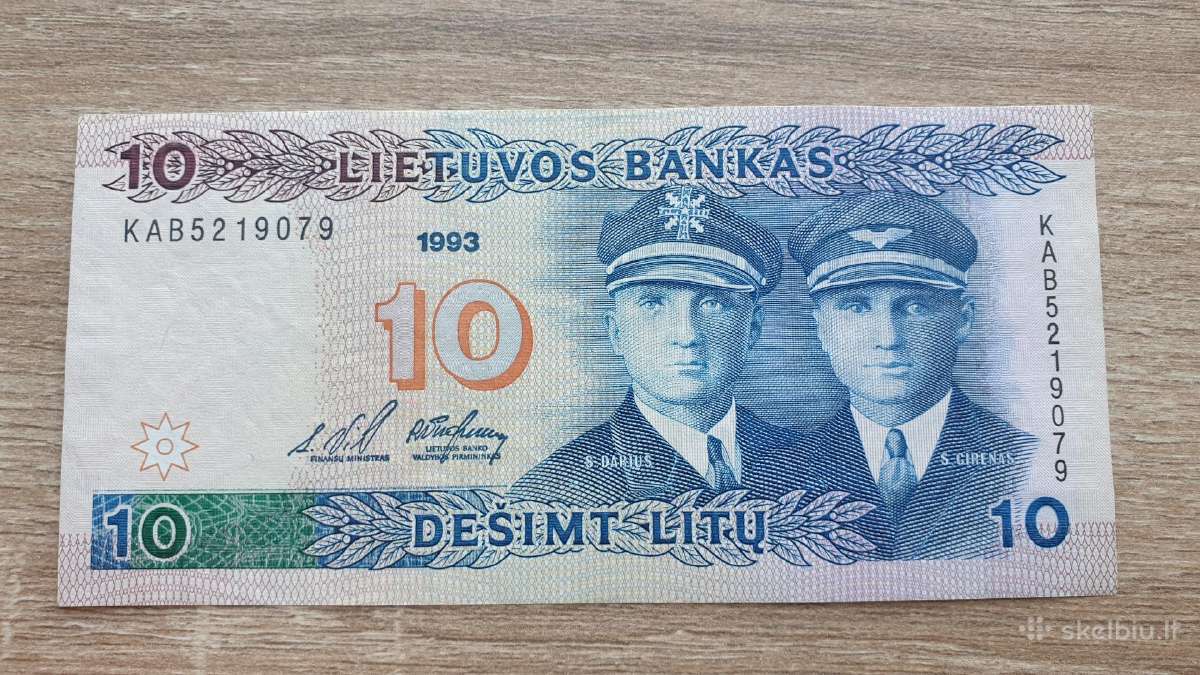 1993 metų 10 litų Aunc Lietuva