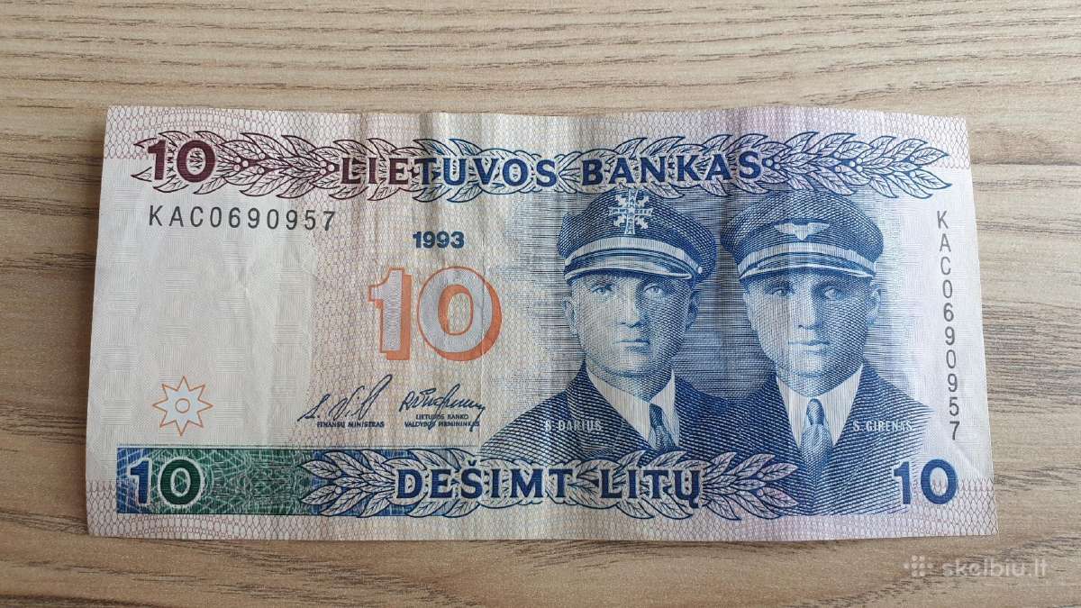 1993 metų 10 litų Lietuva