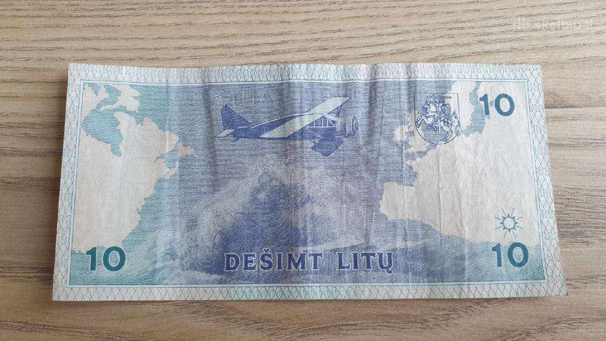 1993 metų 10 litų Lietuva - nuotraukos Nr. 2