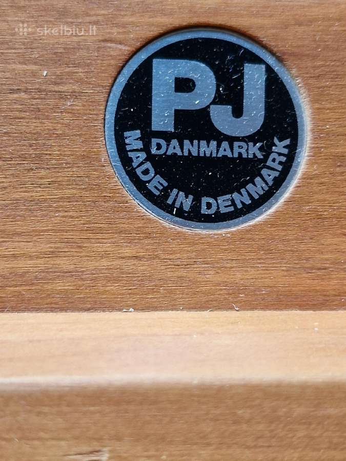 Vintažinis mid century vyšnios masyvo fotelis - nuotraukos Nr. 33