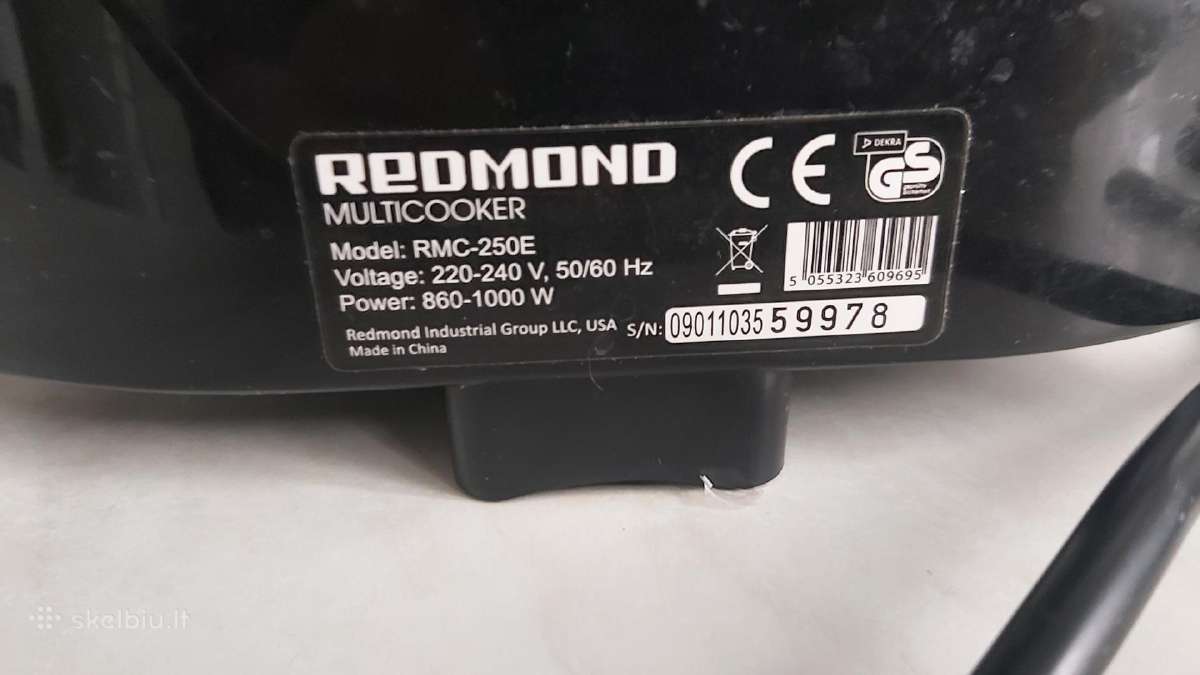 Daugiafunkcinis puodas Redmond Multicooker Rmc-250 - nuotraukos Nr. 6