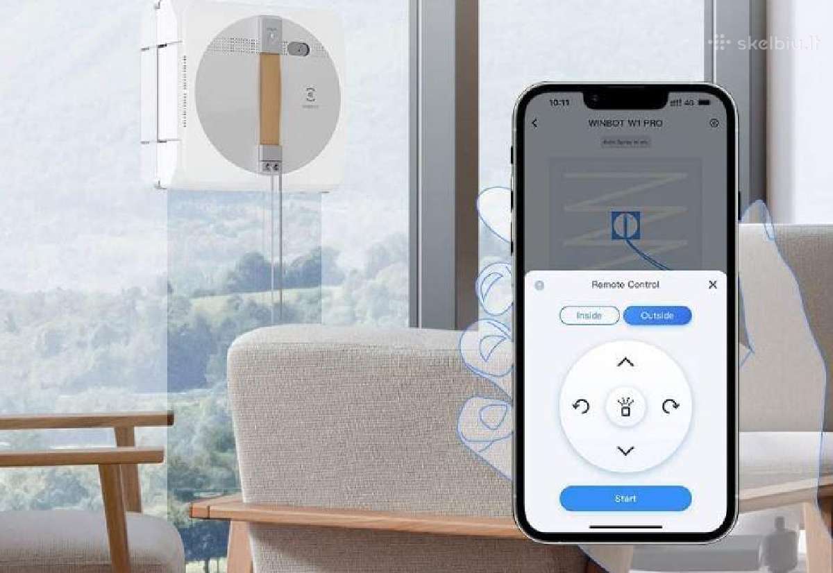 Langu Valymo Robotas Ecovacs Winbot W1 - nuotraukos Nr. 2