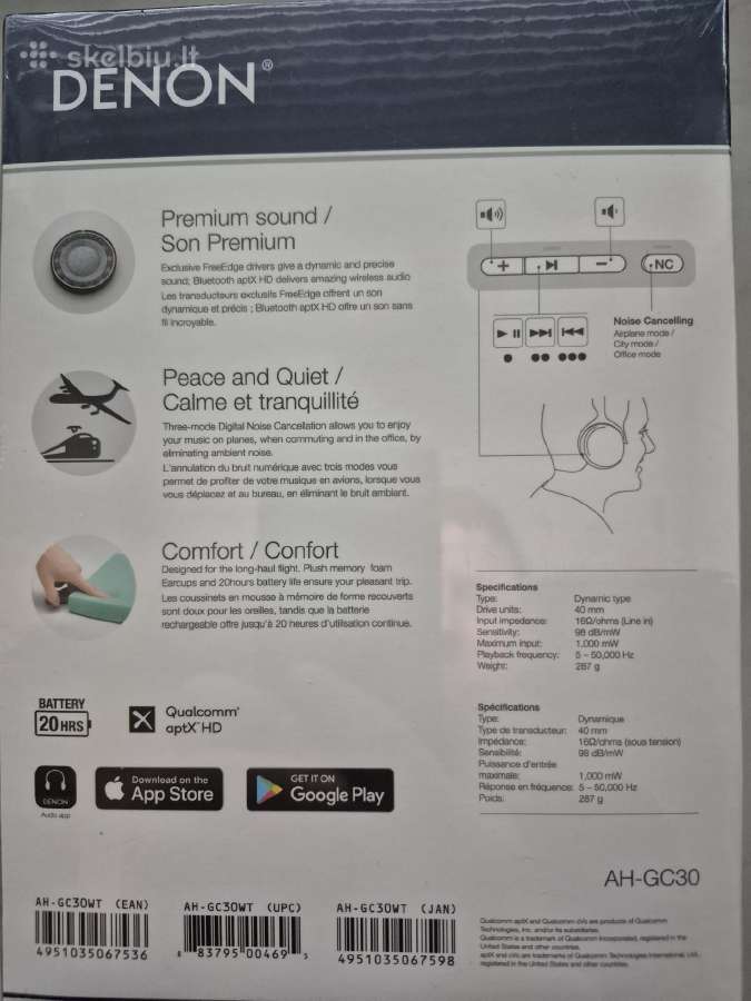Denon Ah-gc30 ausines - nuotraukos Nr. 2