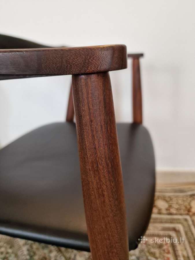 Vintažinė mid century autorinė tikmedžio kėdė - nuotraukos Nr. 12