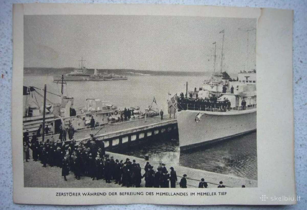 Memel Klaipeda atvirukas Kriegsmarine