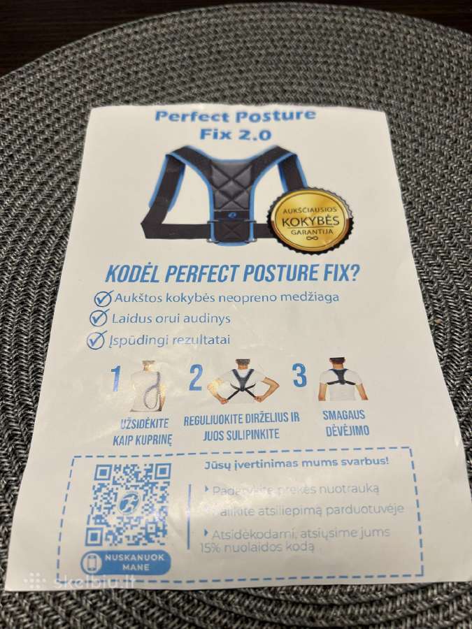 Laikysenos korektorius Perfect Posture Fix 2.0 - nuotraukos Nr. 3