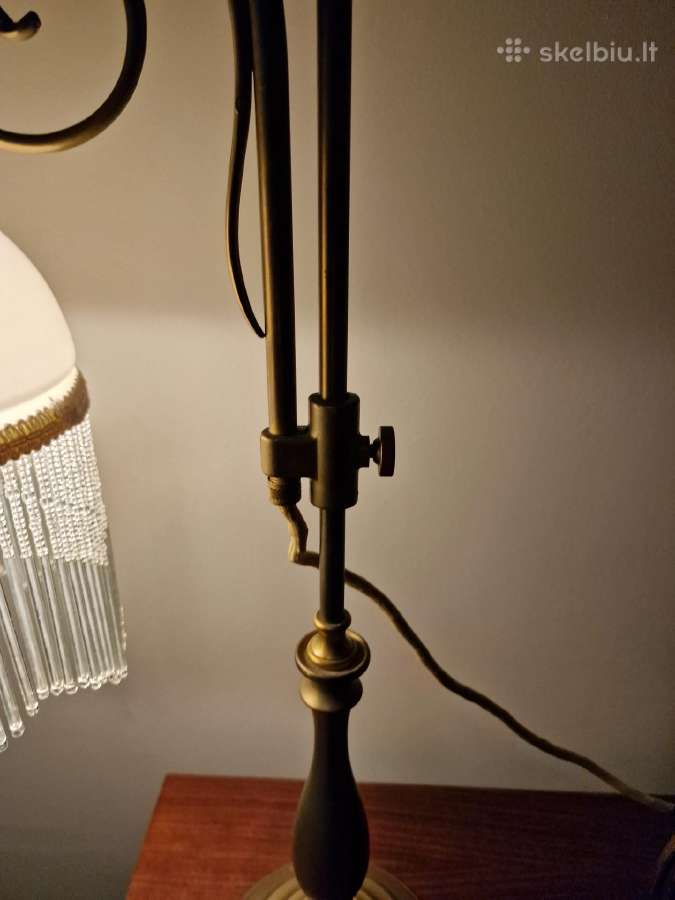 Vintažinė Mid Century Art Nouveau st.stalo lempa - nuotraukos Nr. 4