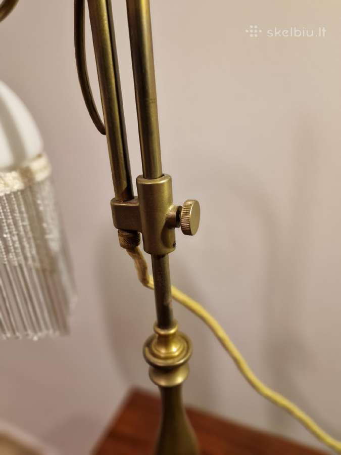 Vintažinė Mid Century Art Nouveau st.stalo lempa - nuotraukos Nr. 5