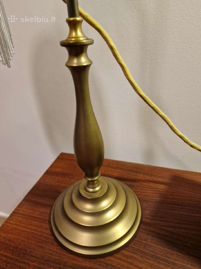 Vintažinė Mid Century Art Nouveau st.stalo lempa - nuotraukos Nr. 6