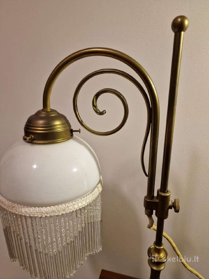 Vintažinė Mid Century Art Nouveau st.stalo lempa - nuotraukos Nr. 8
