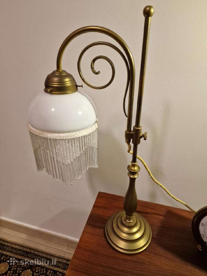 Vintažinė Mid Century Art Nouveau st.stalo lempa - nuotraukos Nr. 10