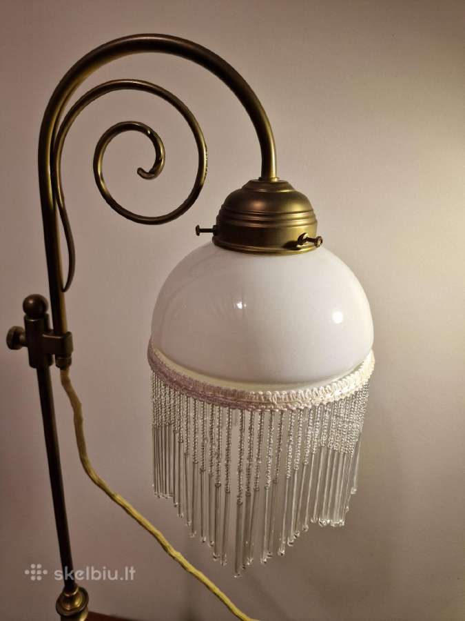 Vintažinė Mid Century Art Nouveau st.stalo lempa - nuotraukos Nr. 14